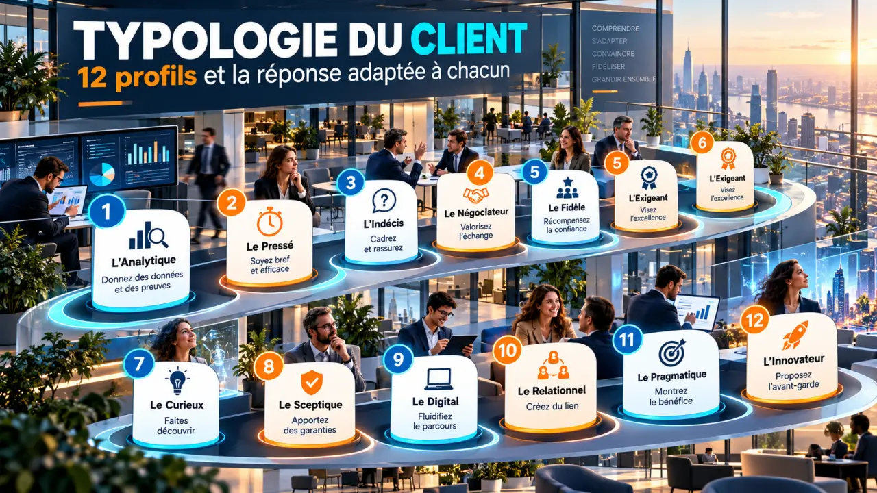 Typologie du client : 12 profils et la réponse adaptée à chacun