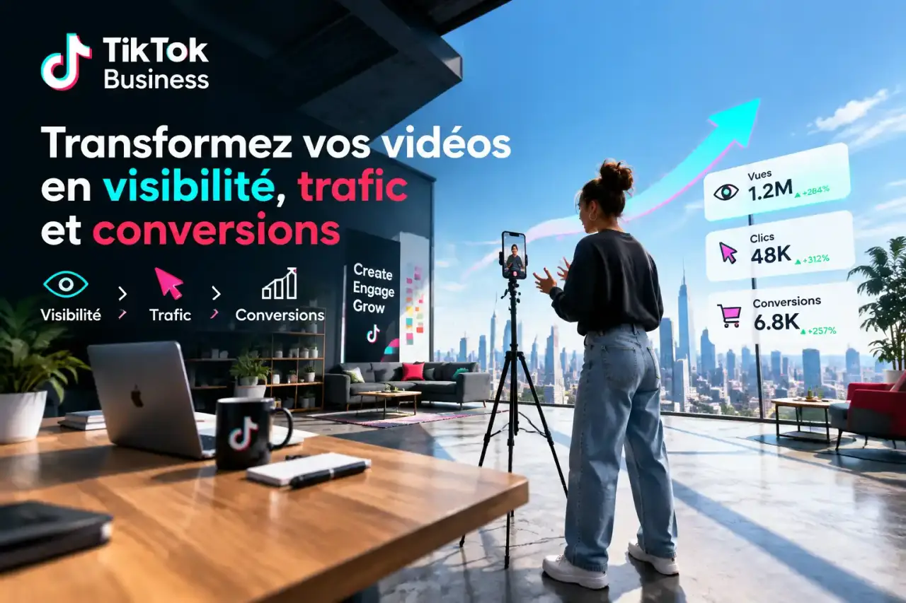 TikTok Business : transformez vos vidéos en visibilité, trafic et conversions