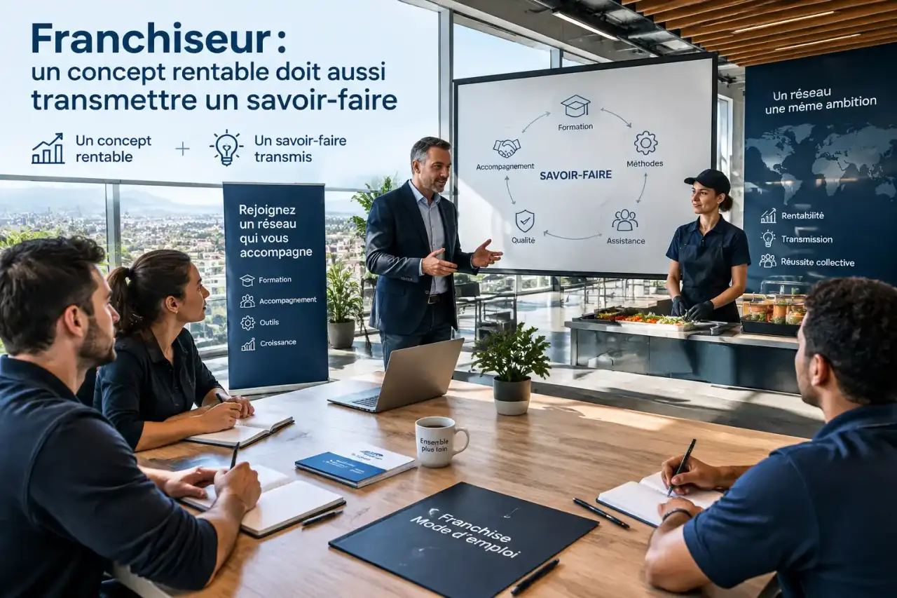 Franchiseur : un concept rentable doit aussi transmettre un savoir-faire